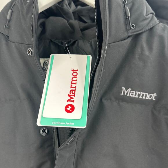 Marmot Men's Black Fordham Down Jacket Size M - Picture 4 of 7
